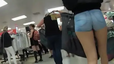 Barbie shopping for clothes