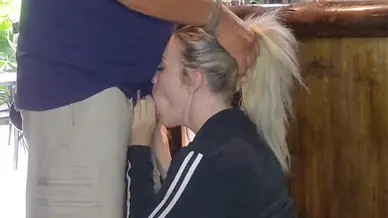 Hot blonde pussy fucking but she can realy suck dick