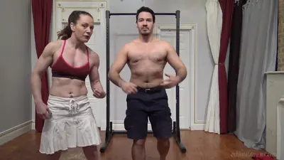 Incredible xxx video muscular woman watch only here