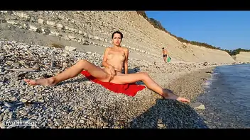 Beach nudism orgy