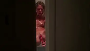 Caught mom masturbating dildo