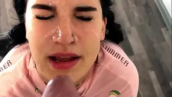 Cum drooling from mouth compilation