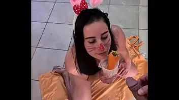 Eating bunny pussy underground
