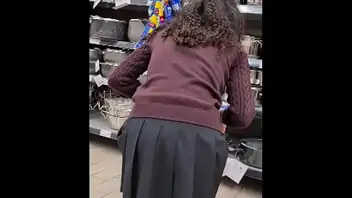 Girl fucked in skirt