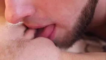 Gorgeous trans kiss