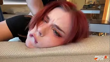 Homemade belly down fucking cum in mouth