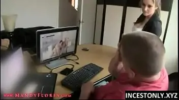 Japanese dad daughter watch porn