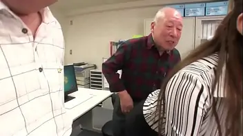 Japanese old man fuck daughther in law
