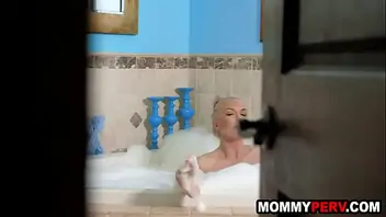 Mom catches her son peeping on her