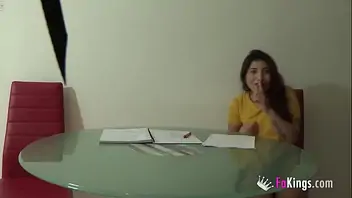 Teacher fingers herself while students watch